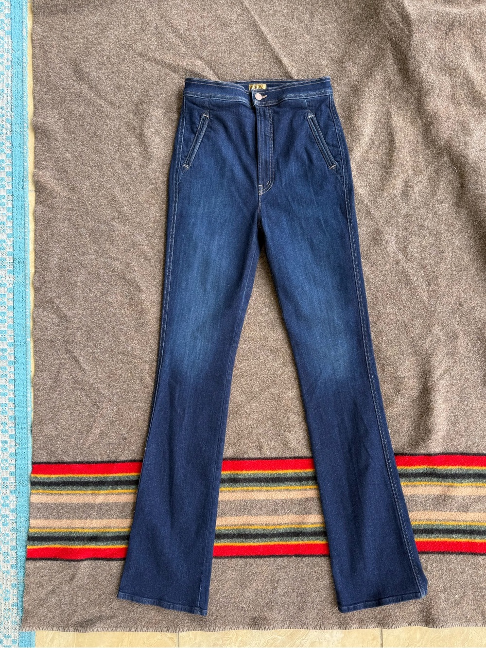 MOTHER High waist double welt heel Jeans